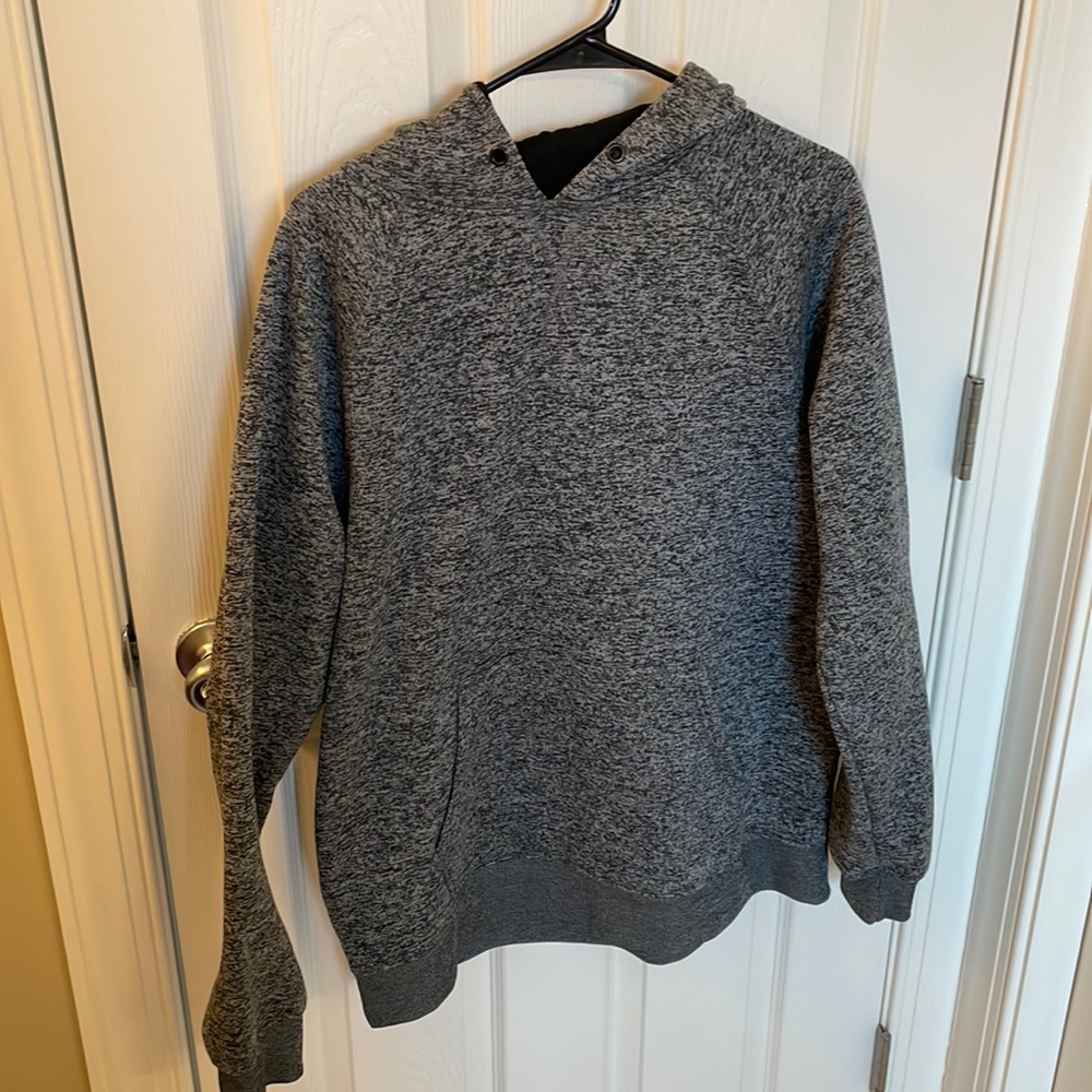 Grey patterned hoodie